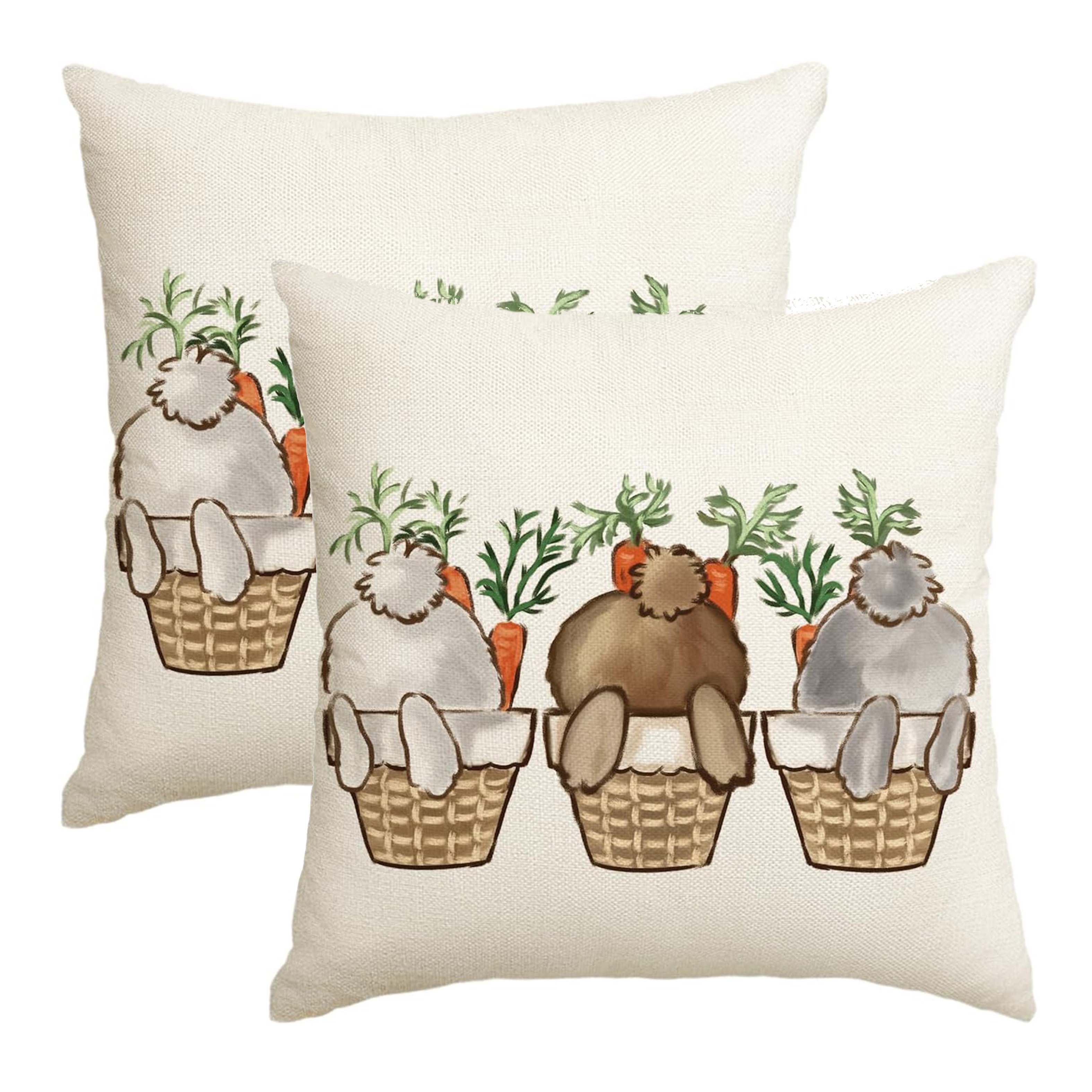 

2- Easter , , , Zippered, -size Sofa - Decorative Rabbit (pillowcases )