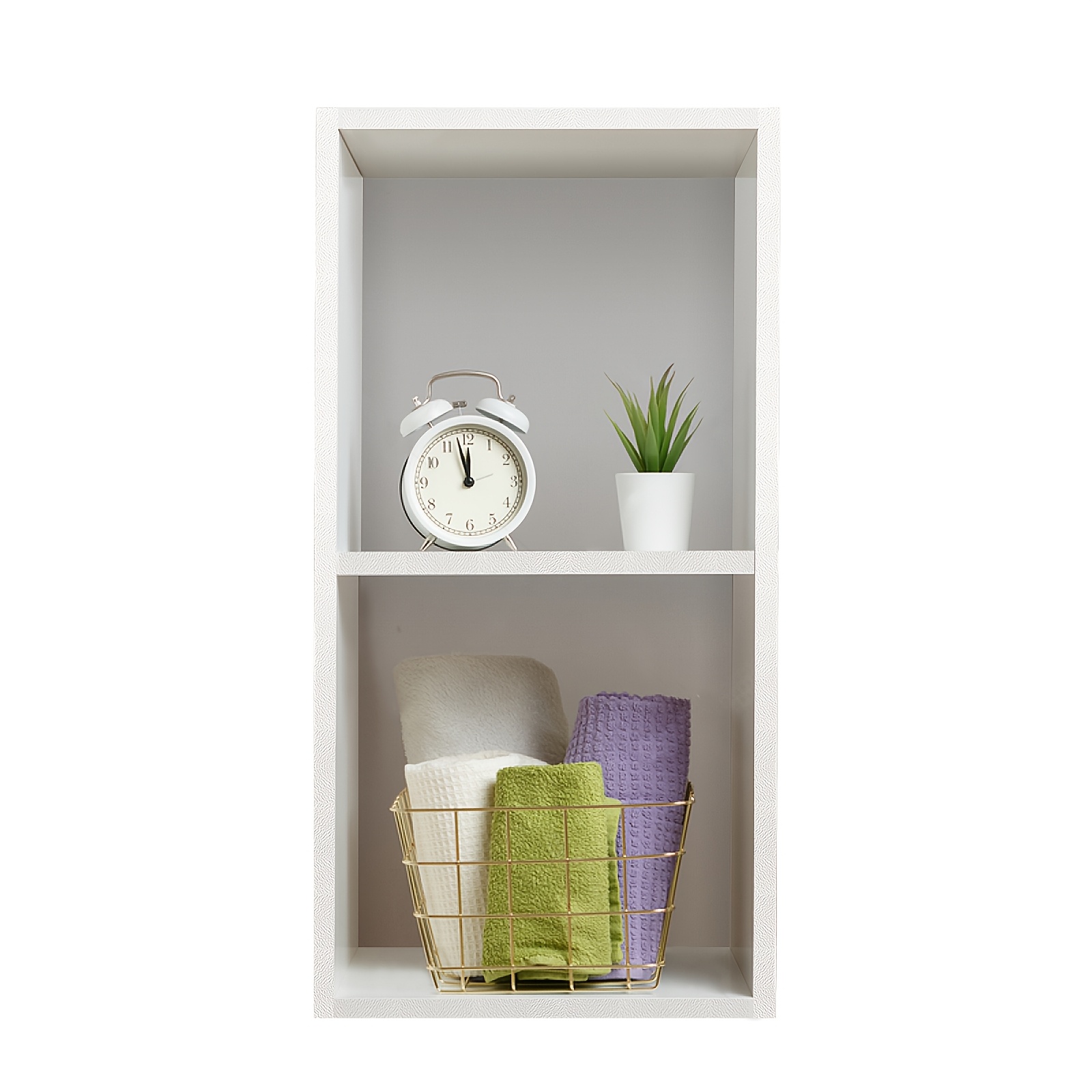 TEMU Open Storage Shelf Cube Bookshelf, Freestanding Storage Bookshelf Open Display Shelf, 2 Tier Bookshelf For Office Living Room, Display Shelf