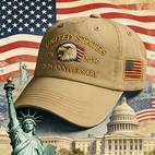 2pcs american flag baseball caps suitable for history police bald 50 star stripe commemorative hats with statue of 1776 2026 dates unisex gift for men women police uniform
