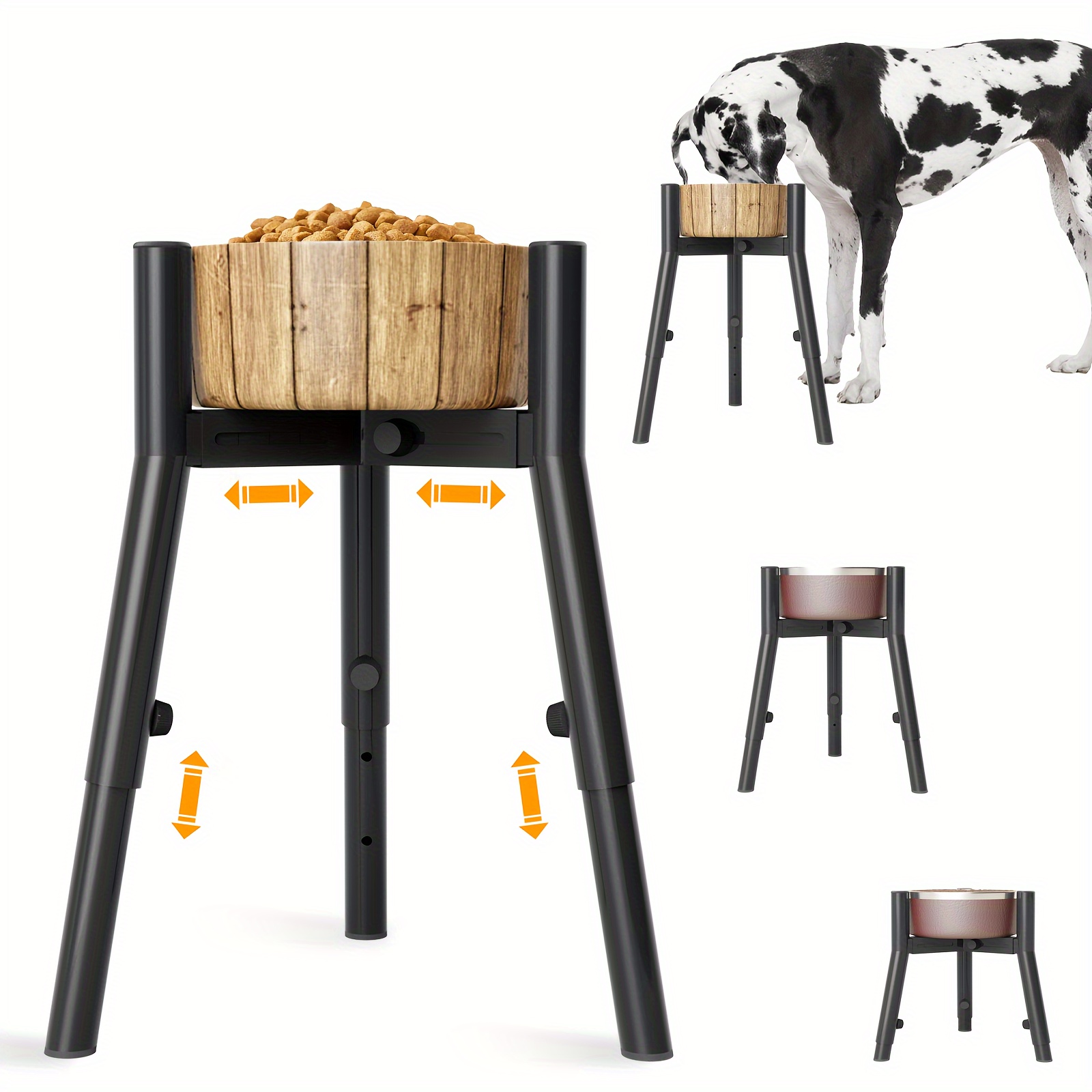 

Stand For & , Metal Dog Stand, 7.7", 9.8in-11.8in-13.4in, Round Elevated Stand (bowl Not Included)