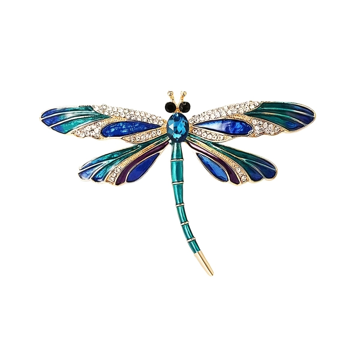 TEMU Broche con forma de , broche de vestido de noche de con diamantes de , adecuado para varios sociales y fiestas