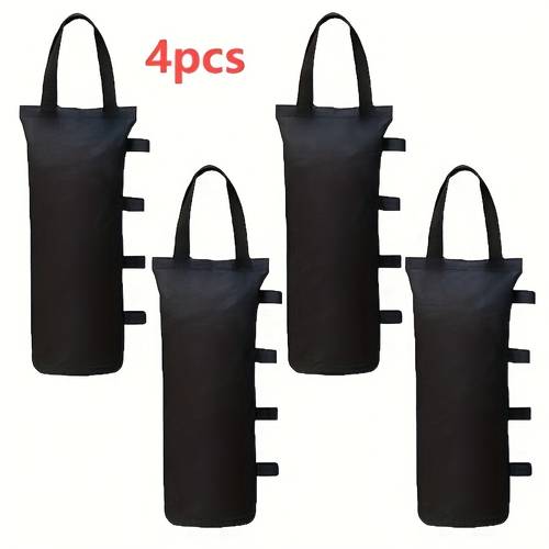 4 sacs de plomb extra-larges pour gazebo - 50,8 kg, sac à pour tente instantanée et abri extérieur ( sable), stabilité du gazebo, design élégant, sac en tissu durable