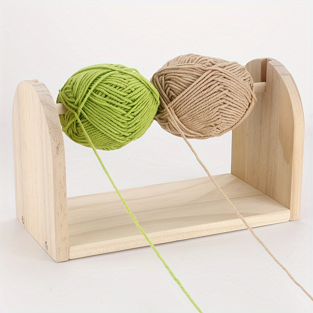 

Rotating Wooden - Portable Knitting & Crochet , For Multiple Yarns,