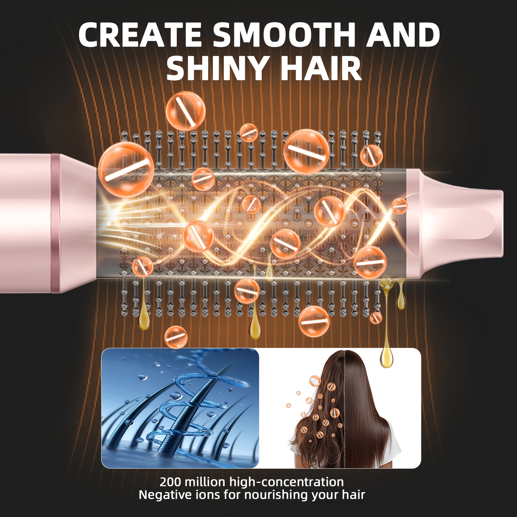 Air Styler Set Hair Styler 5in 1 Hair Dryer Brush with Curl, Straighten, Volumise, Smooth And Hair Dryer Brushes for Styling, Hot Hair Styler for All Hair