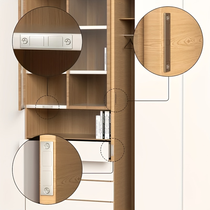 14-kilogramski magnetni magnet za vrata predalov omaric, ultra tanek dvostranski magnetni ključavnični element z močno držalno močjo za vrata garderobnih omar in omar. Podrobnosti o izdelku 0