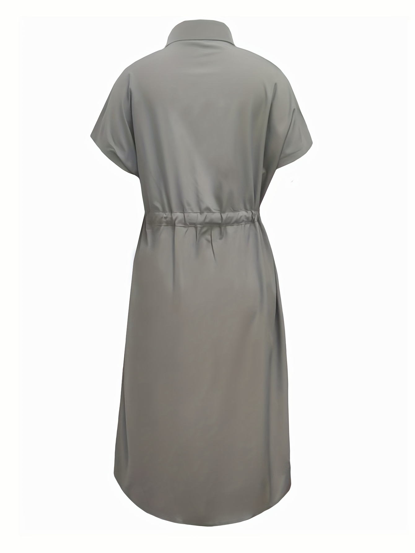 plus size button length tie waist dress women' - Temu Qatar