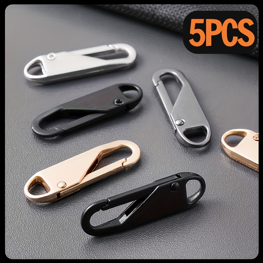 TEMU 5pcs Random Color Zipper Pull Replacement Set | Suitable For Travel Bags, Clothing, Crafts, Jackets, Backpacks, And Handbag Zipper Repairs |