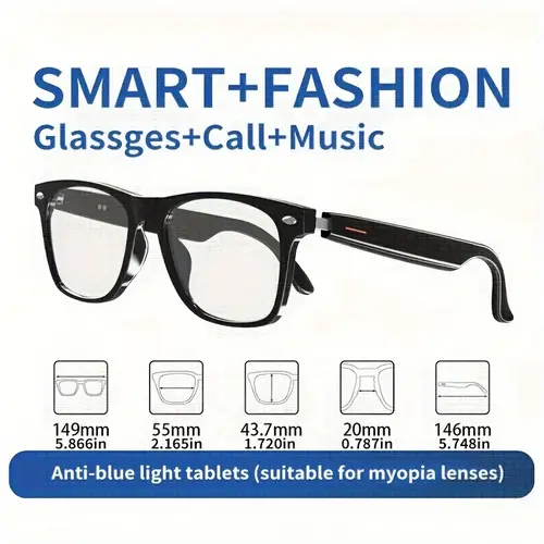 wireless 5 3 smart glasses headphones outdoor sports music calls and anti protection