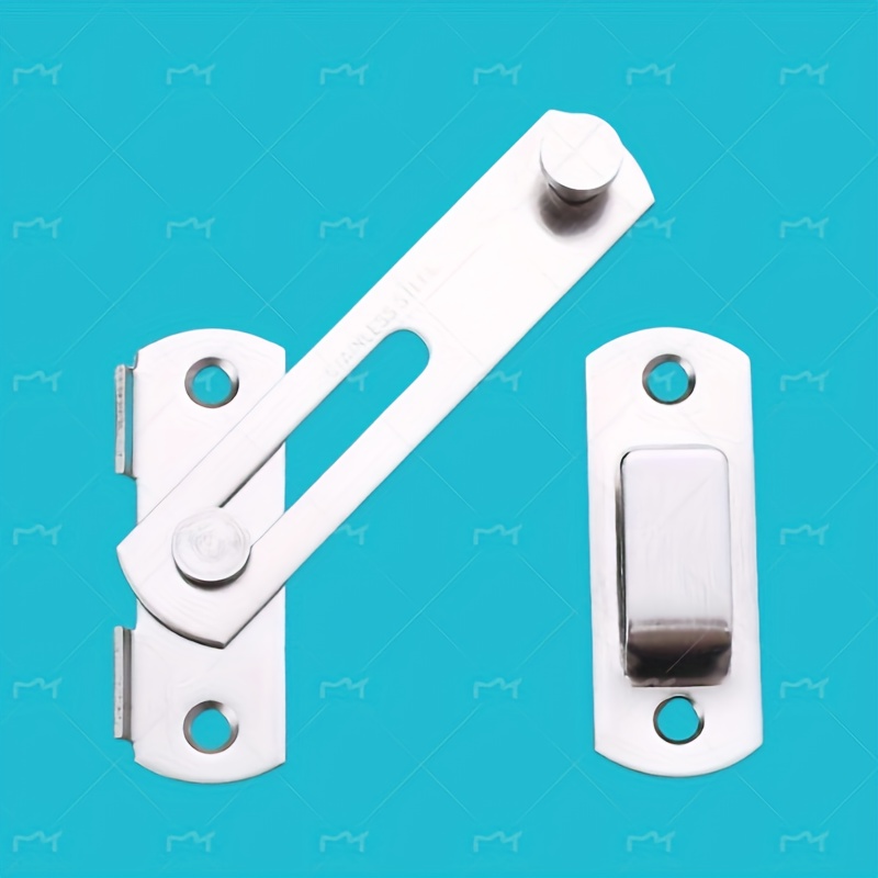 Door Stainless Steel Latch 90-degree Right For Home Use, Door Lock For Sliding Doors And Anti-theft Door Bolts