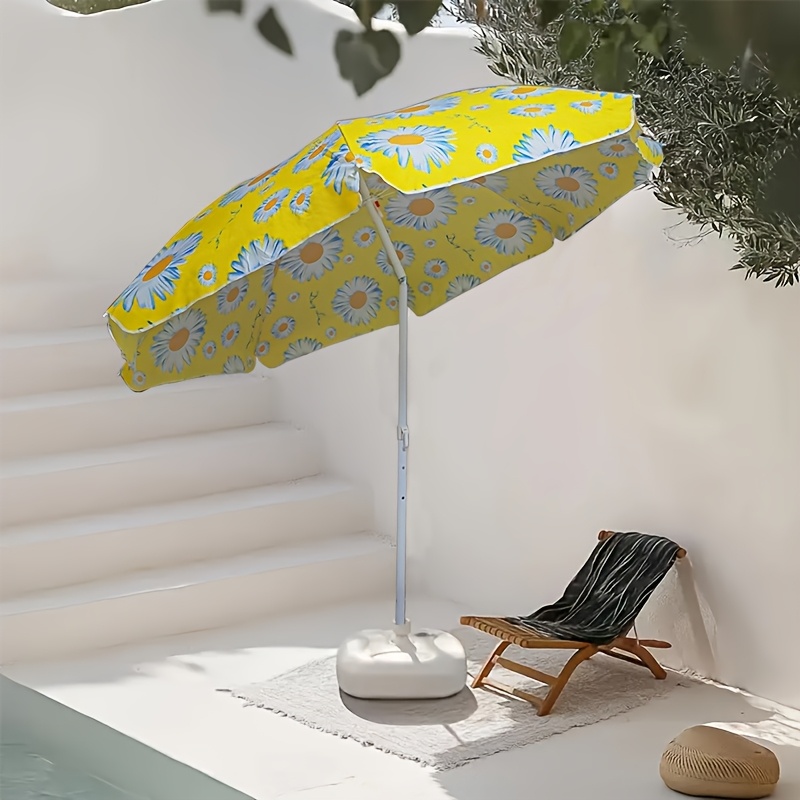 lemon print patio umbrella Slice Parasol Dont let the sun sour a good time LAGarden Our Beach Portable Umbrella