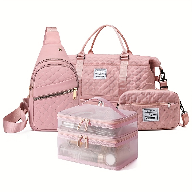 E-shop Set mit 4/2 Handheld-Fitness-, Trendige Unisex-Taschenkollektion, Geräumiges Reisetaschen-Set, Outdoor-Sport-Tote, Gepäckaufbewahrung für