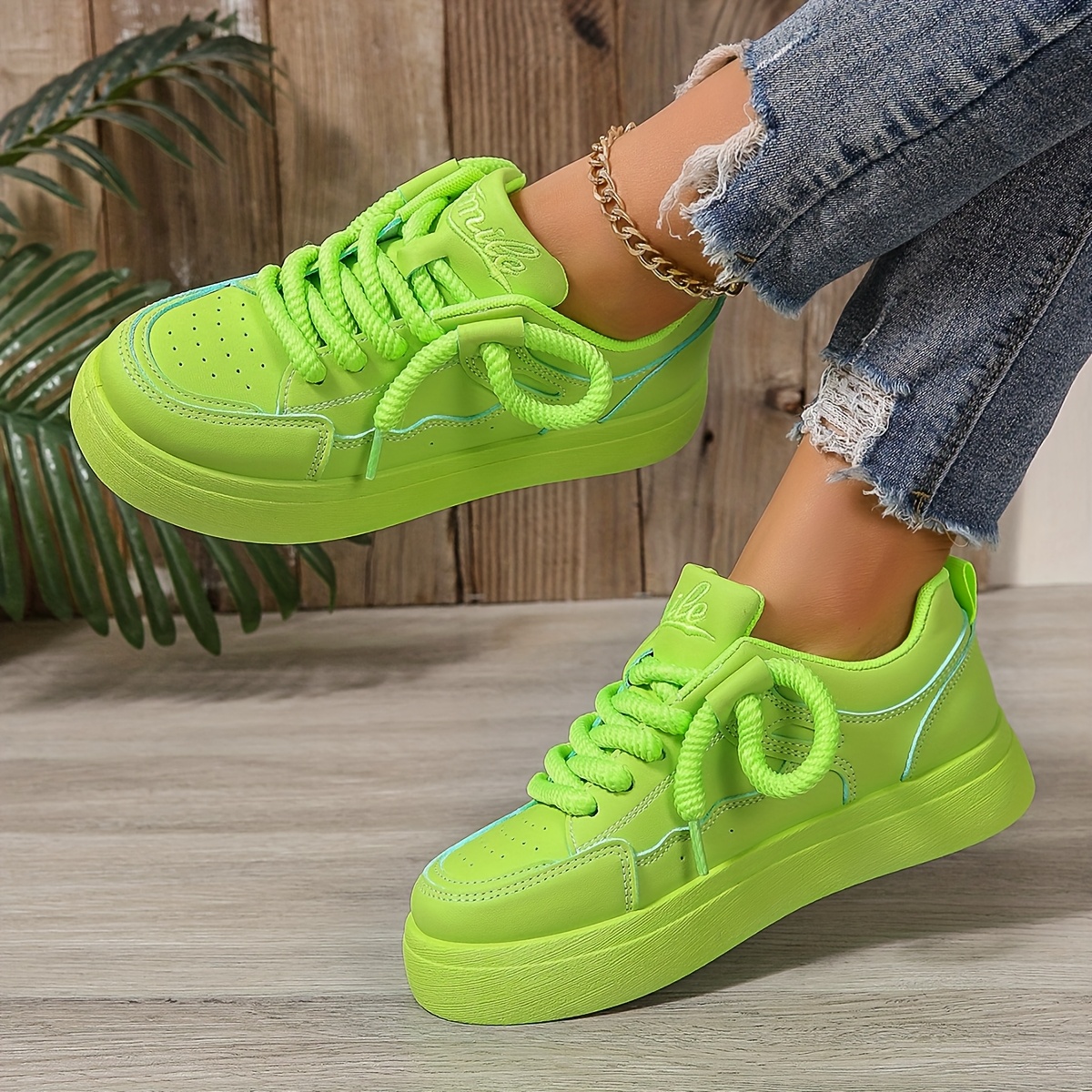 Women'S Bright Pink Casual Sneakers with Chunky Cushioned Sole - 3cm Thick, Lace-Up, Breathable Mesh Upper, All-Day Comfort, Rubber Sole, Low-Top Design, Perfect for Everyday Wear, Casual Footwear | Stylish Lowtops | Durable Rubber Sole, Sneaker