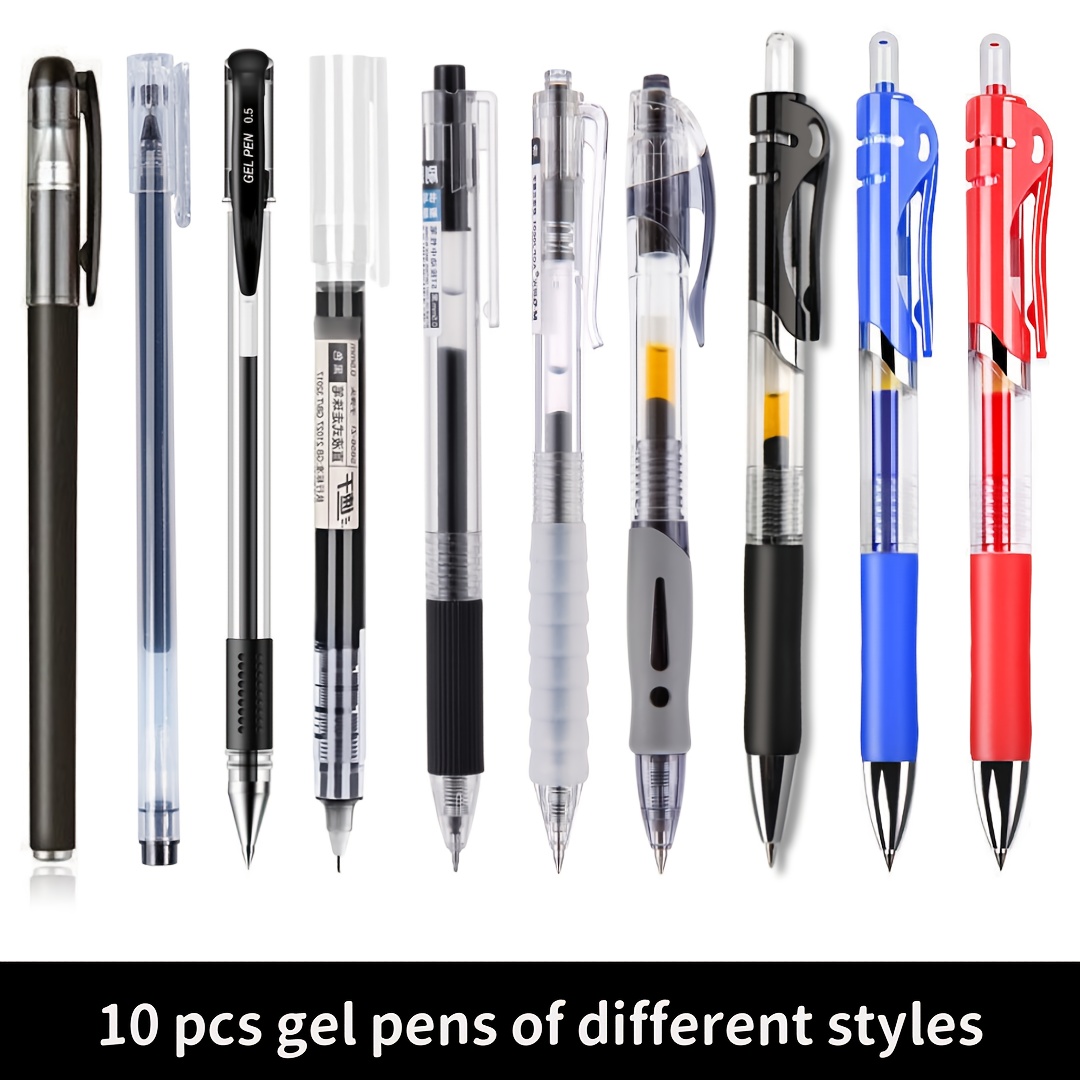 10pcs gel pens gel pens different styles 5mm fast drying Temu