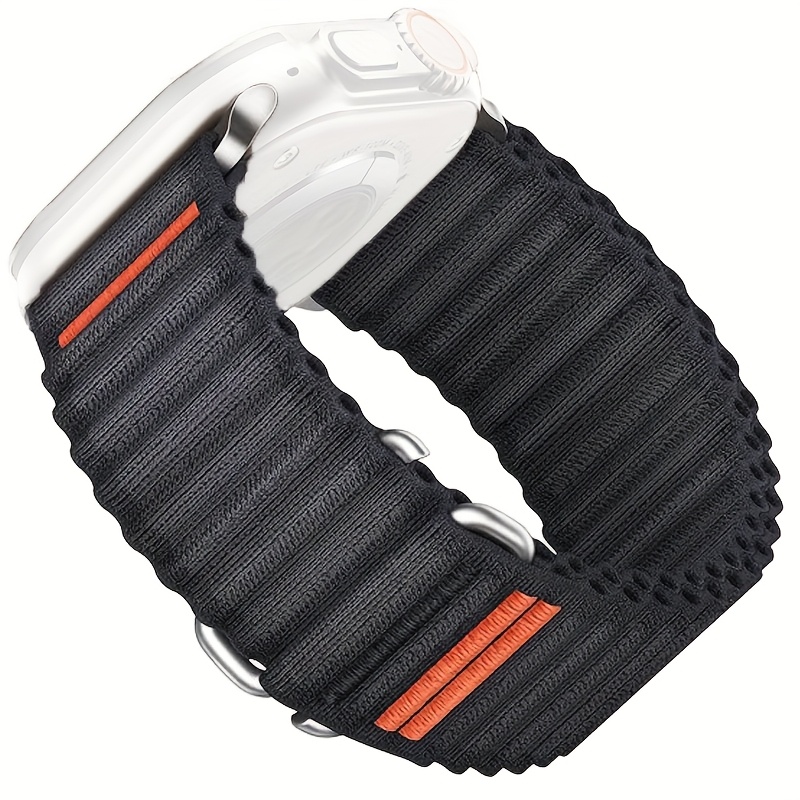 Sports Watch Strap, Compatible For Watch 49mm 46mm 45mm 44mm 42mm Men Women, Elastic Nylon Loop Adjustable Band S-type Hook For Iwatch Ultra 10 6 5 4 3 2 1