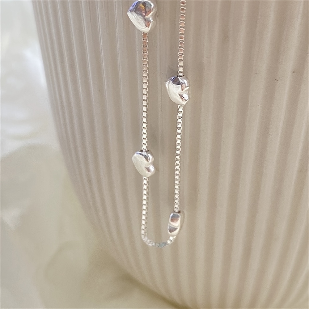 925 Silver Heart Women's Bracelet