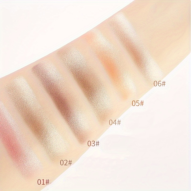 6pcs Double-Color Iridescent Eyeshadow Stick Set, Waterproof, Sweat-Resistant, Non-Transfer, Long-Lasting, Non-Fading, Essential Makeup for Outdoor Use - Image 3