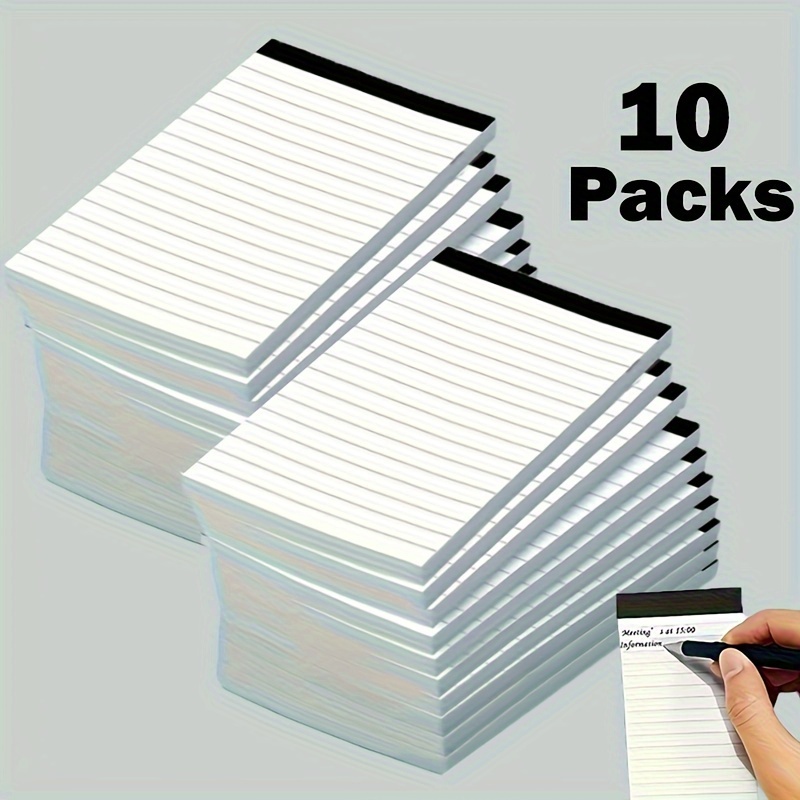 

10pcs Note Pads, Lined Notes Memo Pads, Writing Pads, 3 X 5 Inch Lined Writing Note Pads, 30 Sheets Each, Perfect For School, Office