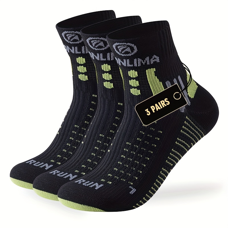 3 Pairs Men's Professional Marathon Running Socks Men Women Fitness Training Sports Socks Outdoor Hiking Short Socks