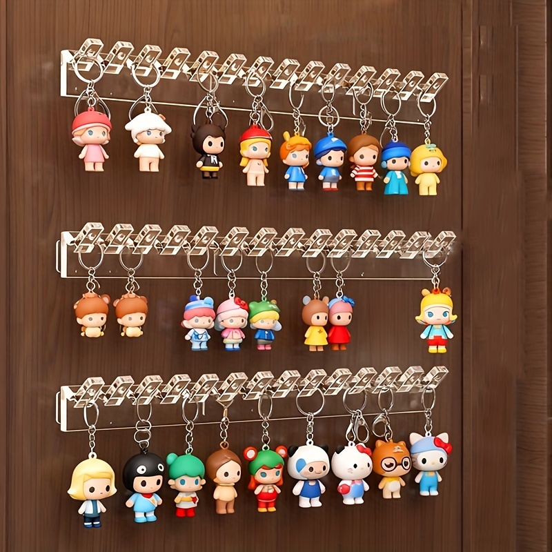 Wall-Mounted Transparent Acrylic Jewelry Hooks, 3/6pcs Set