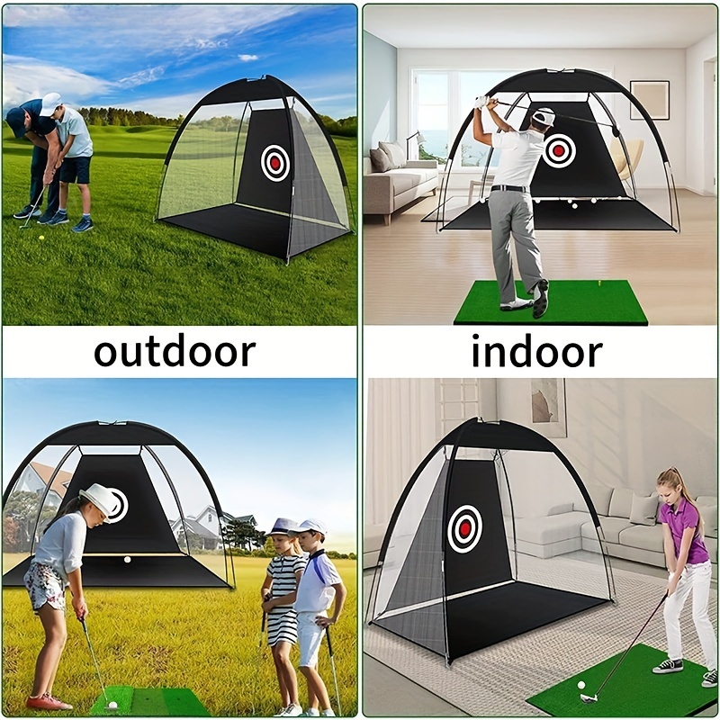 1pc portable and detachable golf practice net golf swing training net golf chipping practice net details 2