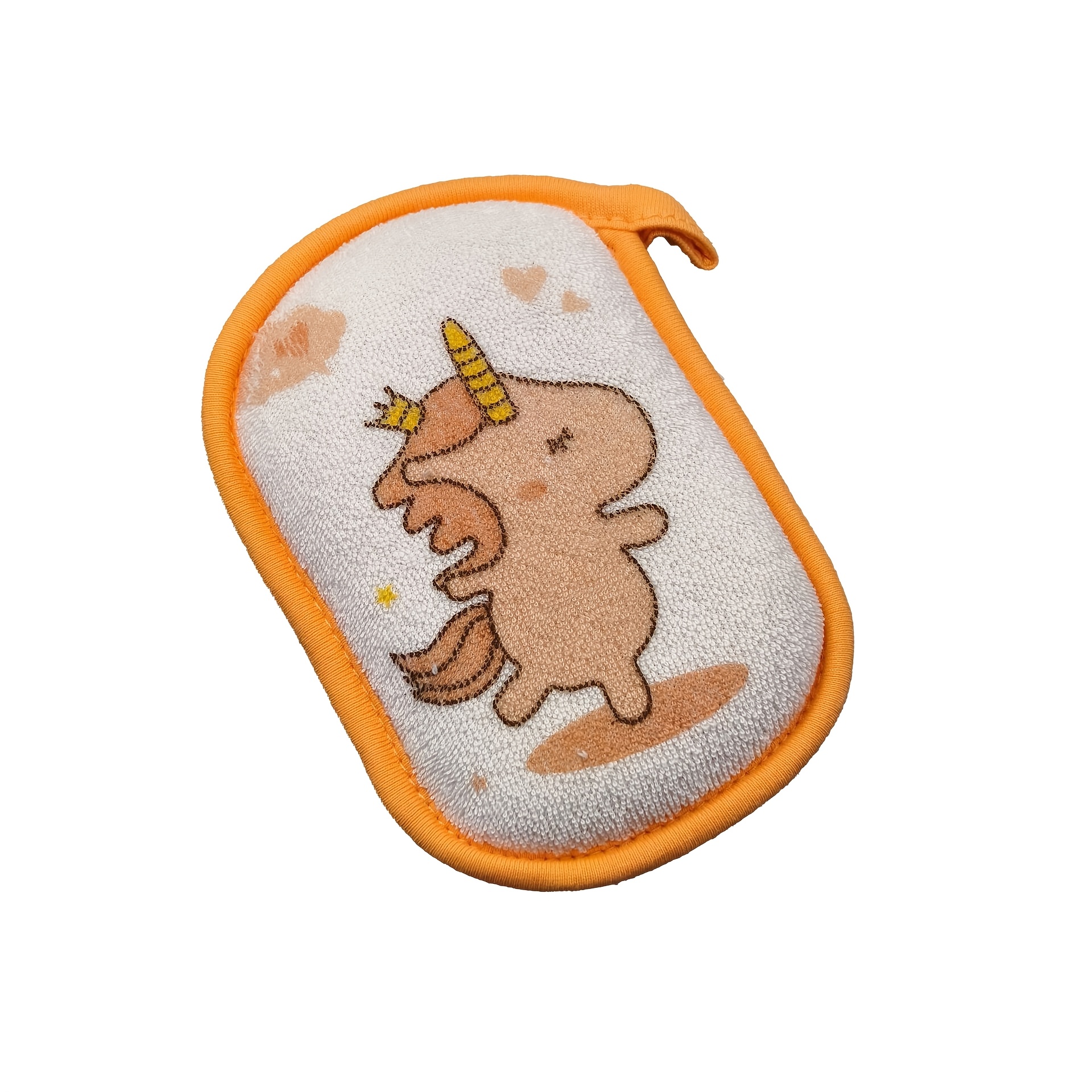Dual-Sided Printed Bath Scrubber Set, 2pcs