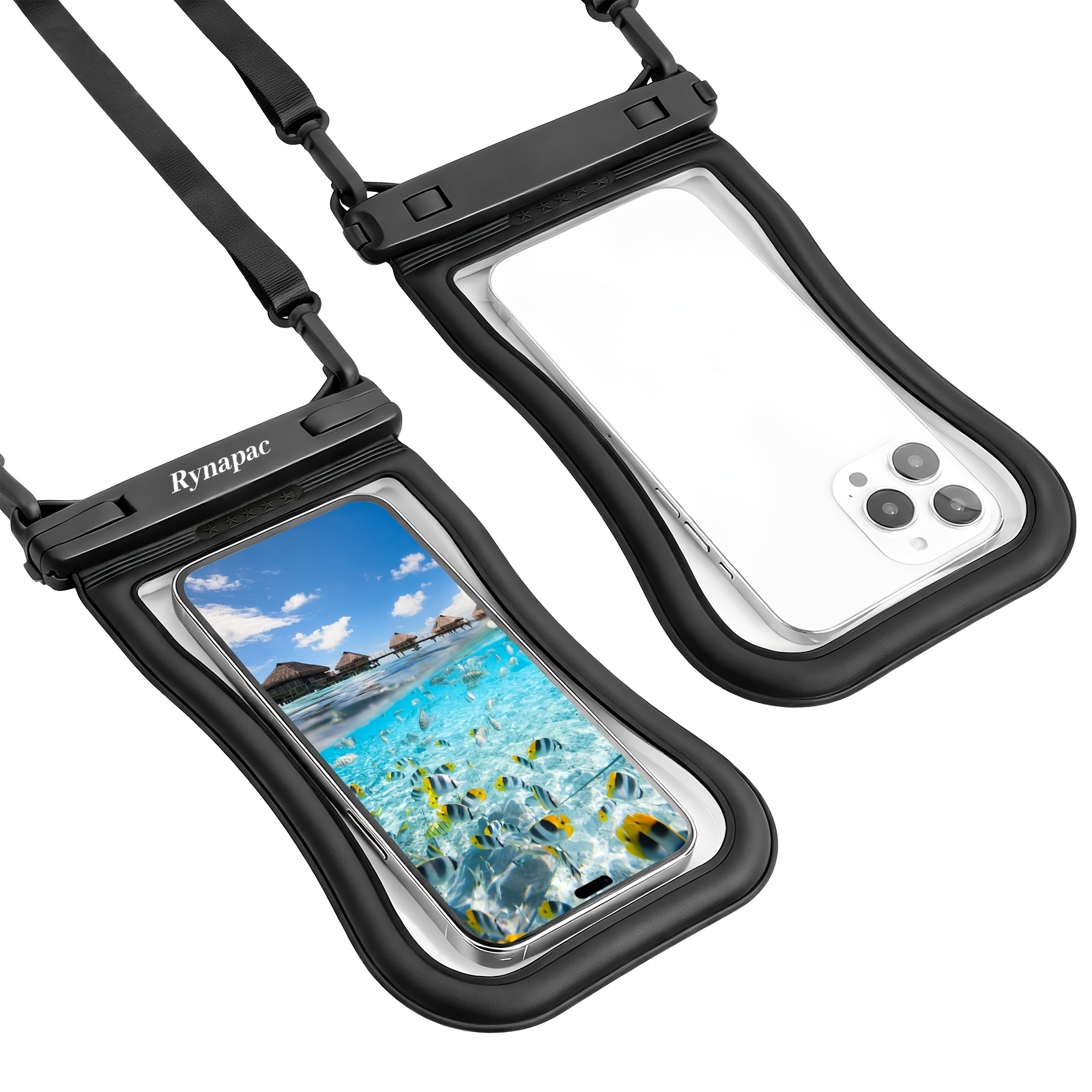 TEMU Rynapac 1pc Floating Phone Dry Bag, Mobile Case, Universal Phone Pouch Perfect For Water Activities, Rafting, And Surfing