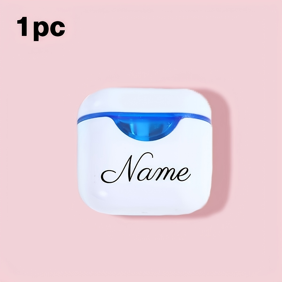 TEMU Personalized Dual-head Manual Pencil Sharpener With Name/initials - Portable Dual-sided Sharpener Suitable For School, Teacher Gifts, Graduation