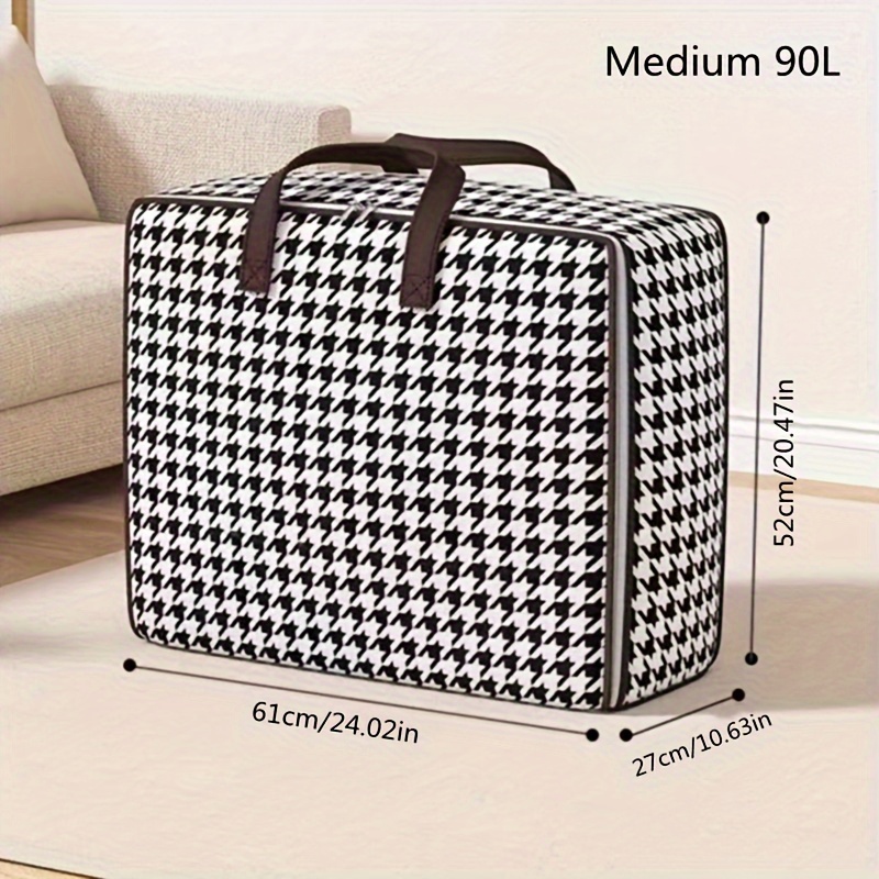 TEMU Pattern , Storage Bags, Blanket Clothes Organization And Storage Containers For Bedding, Comforters And Clothes