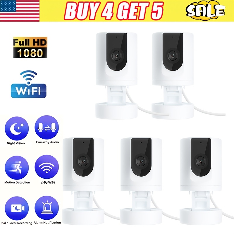 app wired security camera indoor 1080p pet camera Temu