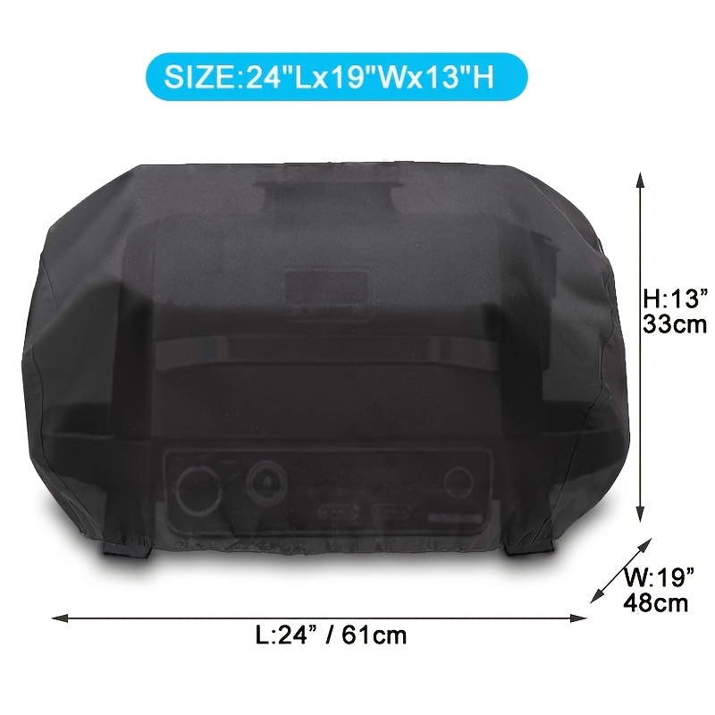 E-shop Grillabdeckung für Outdoor Grill OG701 Serie, Grillabdeckung aus Stoff mit silberner Beschichtung, Größe: 24"L x 19"W x 13"H, BBQ Zubehör,