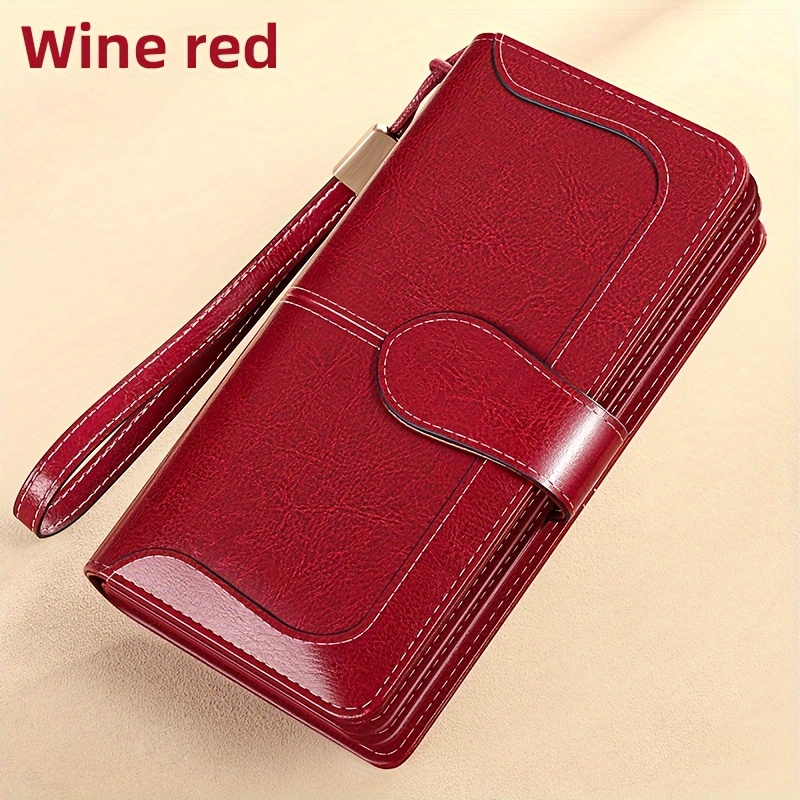 Women's Long Wallet, New Style,, Large Capacity, Practical Vintage Cowhide Clutch With Card Holder, 8104