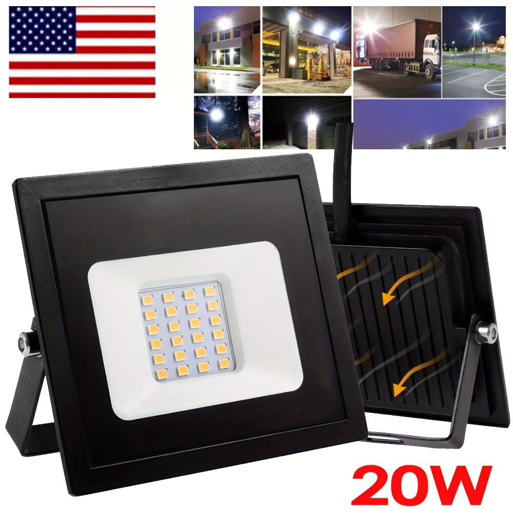 

20w 12v Led Flood Light Cool White Spotlight Lighting Lamp 6500k