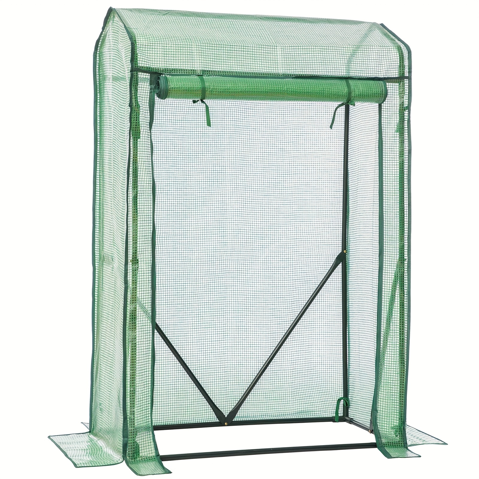 Tomato Greenhouse, Film Greenhouse, Small Tomato Greenhouse, Balcony, Windproof, Stable, Roof, Pe Mesh Film, 100 X 50 X 150cm, Garden, Green