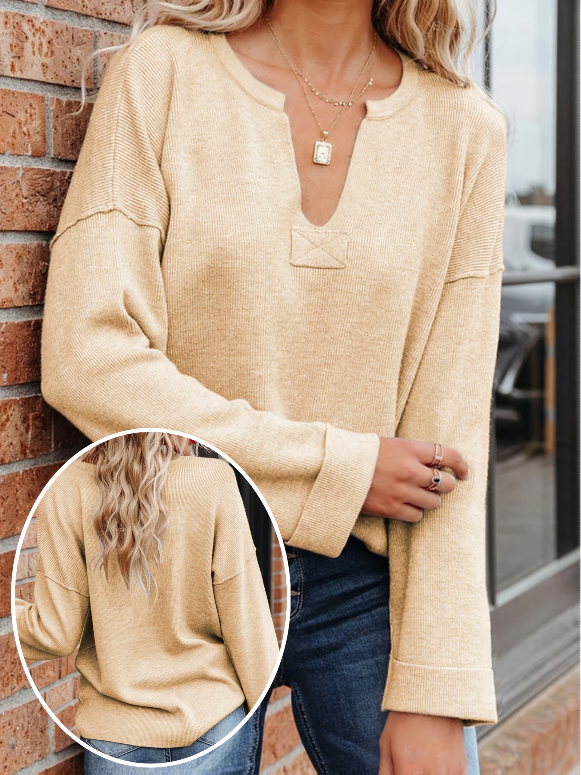 jeans oversized thin jumper