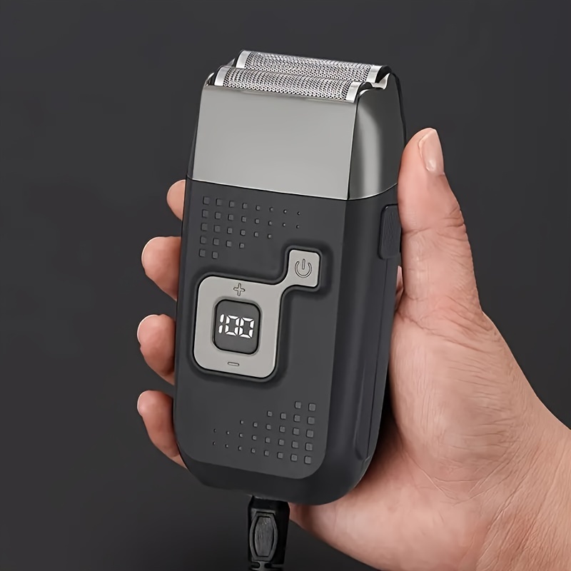 MIGUAN 2-in-1 Electric Rechargeable Foil Shaver with Hair Clipper, Adjustable Speed Razor, Double Mesh Shaving Reciprocating System, USB Charging, Battery - Ideal for Easter & Father'S Day Gift, Best for Father'S Day gift|Eva gift|Ecofriendly gift, electric shaver for base, barber sho