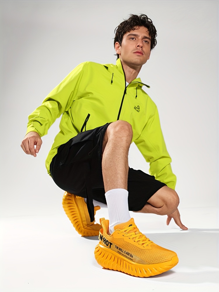 Sneakers, Men's Outdoor Trail Running Shoes, Breathable, Shock Absorption, Lightweight, Soft Sole, Training Mesh, Casual Fashion