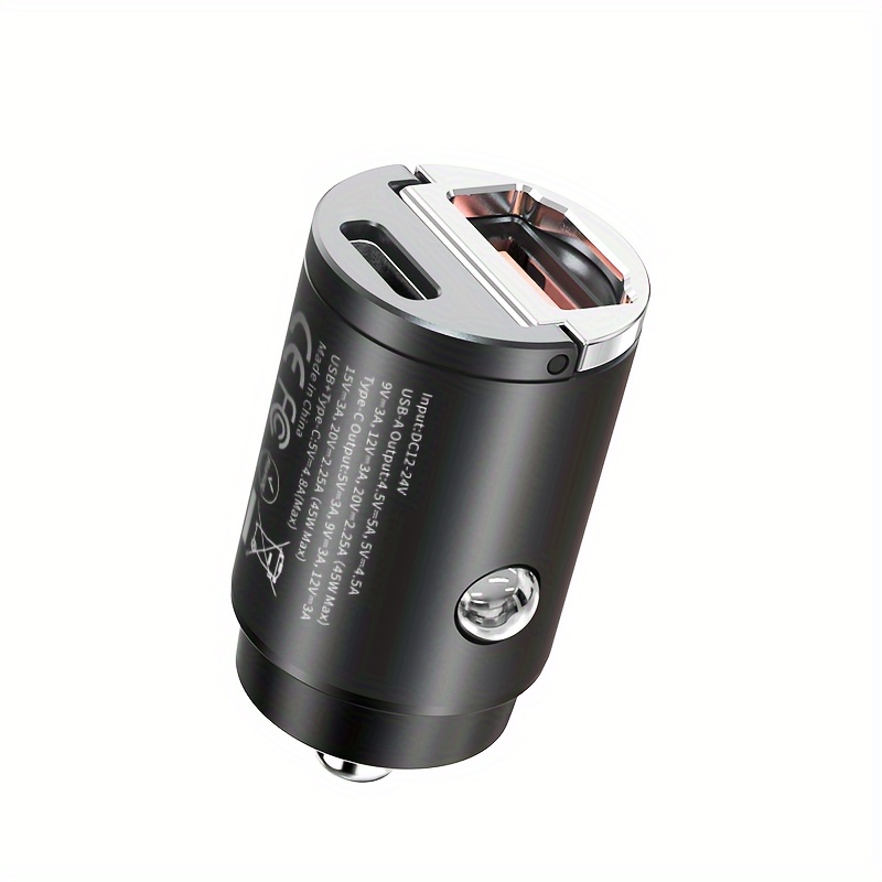 Car Charger 90w Type-c, Suitable For Iphone 14 13 Pro Max Ipad Macbook, Metal Fast Charging Adapter Pd3.0+qc3.0 Dual Port
