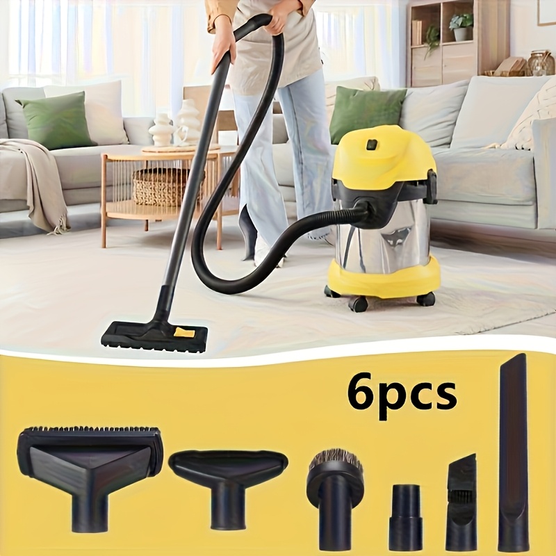 E-shop 6-teiliges, robustes Staubsauger-Zubehör-Set, inklusive Fugendüse, Wand-/Fensterdüse - Geeignet für NT18/1, NT25/1, NT30/1, NT38/1, WD1, WD2,