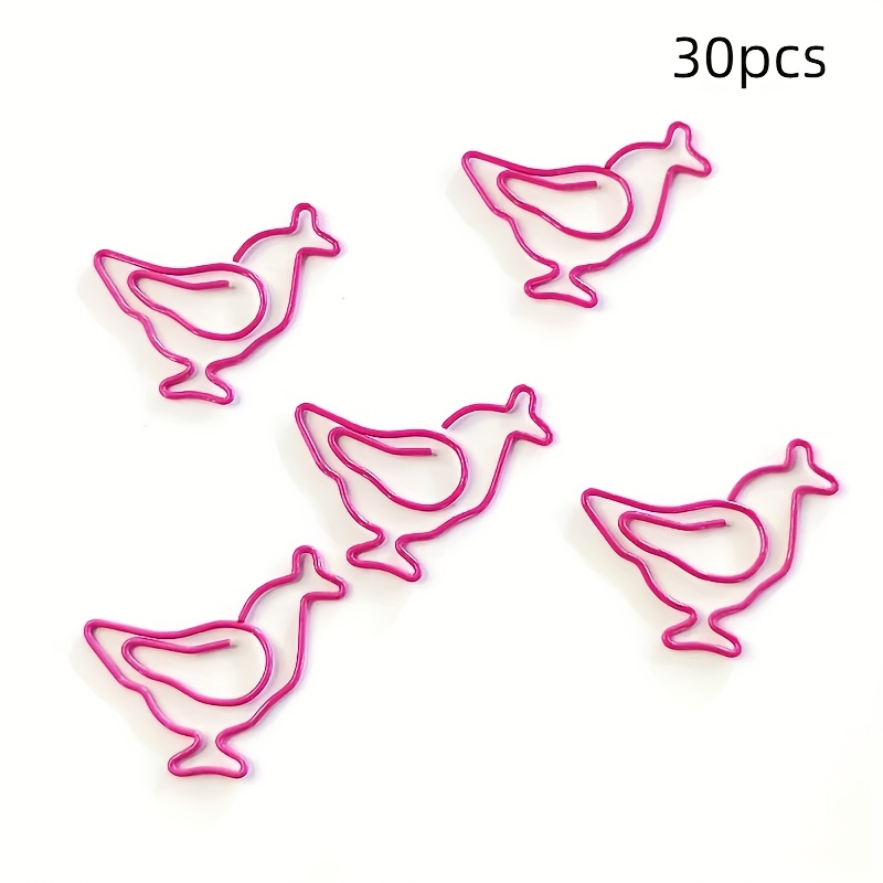 30pcs Rose Metal Paper Clips Bookmarks For Office Notebook Accessory School Stationery Gifts Accessory