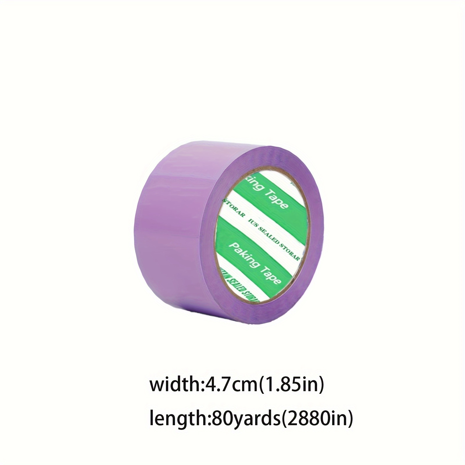 Image of A Roll Of Light Purple Packing Tape, 1.85 Inches Wide And 40 Yards Long, With A Thickness Of 2.0 Mils, Suitable For Furniture Storage, Office Packaging, And Gift Box Wrapping