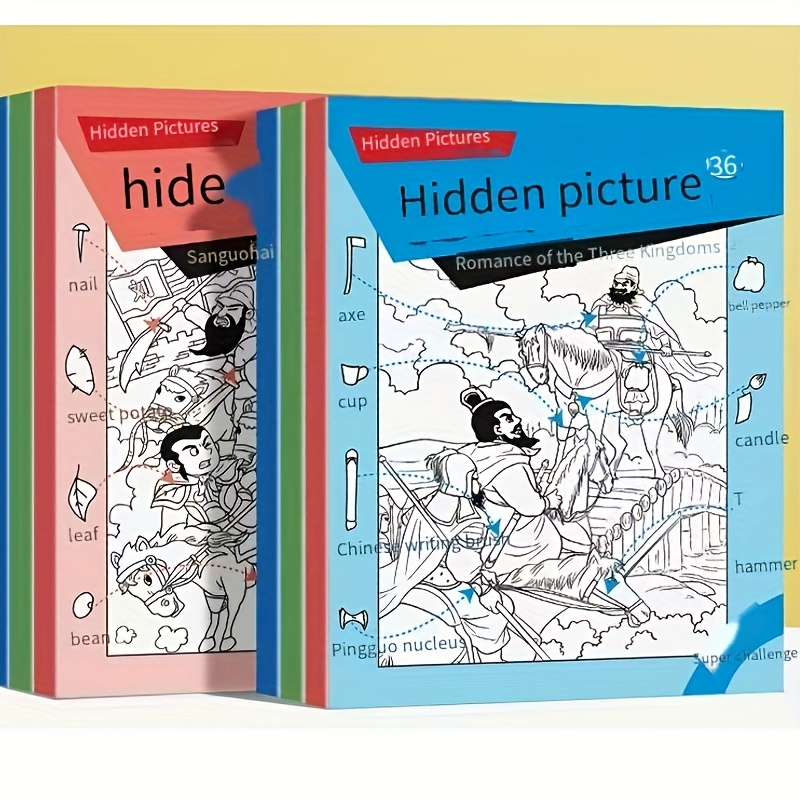 TEMU Buy 2 Free Hide-and-seek Books Pattern Books Puzzle Games Color Books Game Breaking Books Best Christmas Gifts