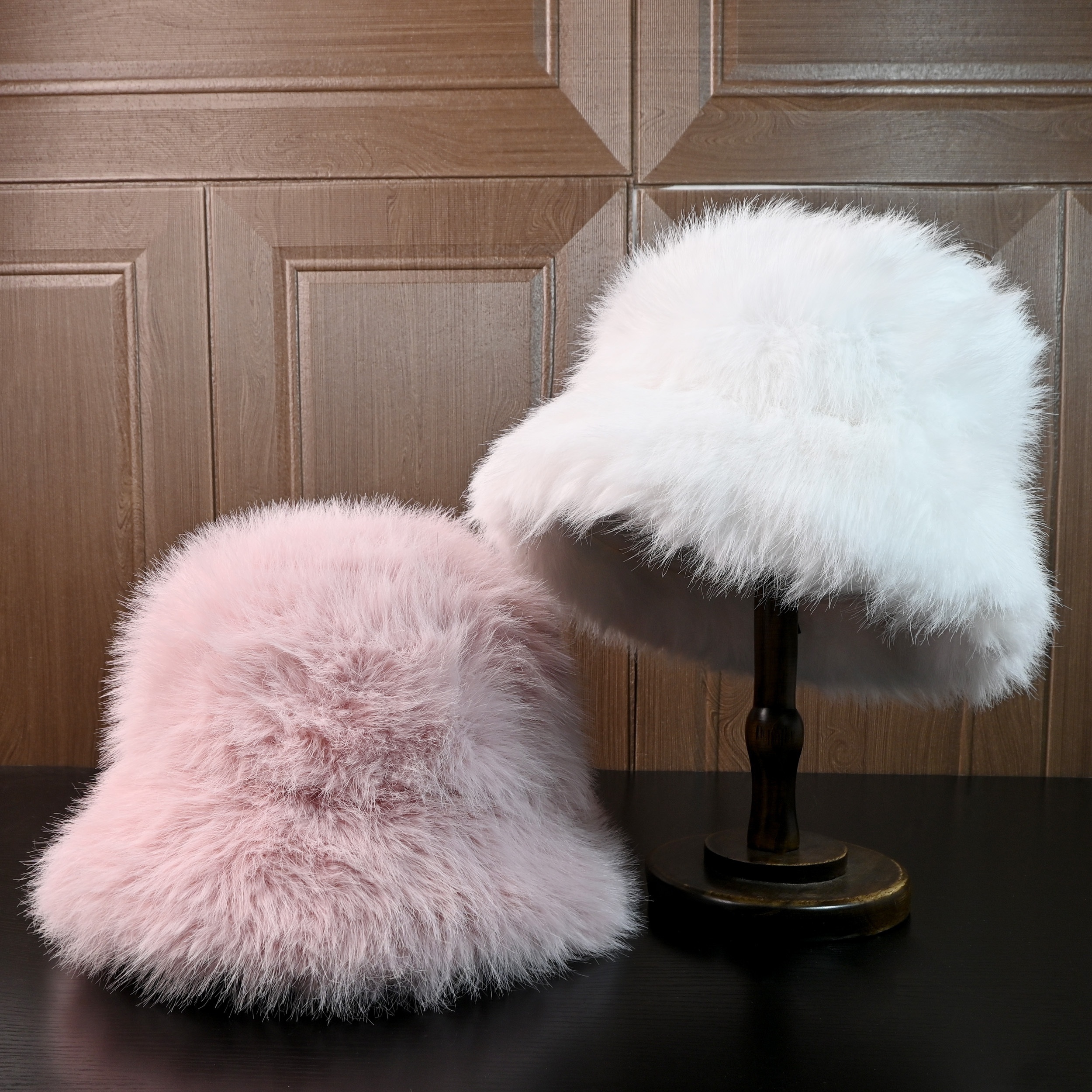 

Fuzzy Bucket Hat For Women - , Cap With Ear Protection, Stylish &