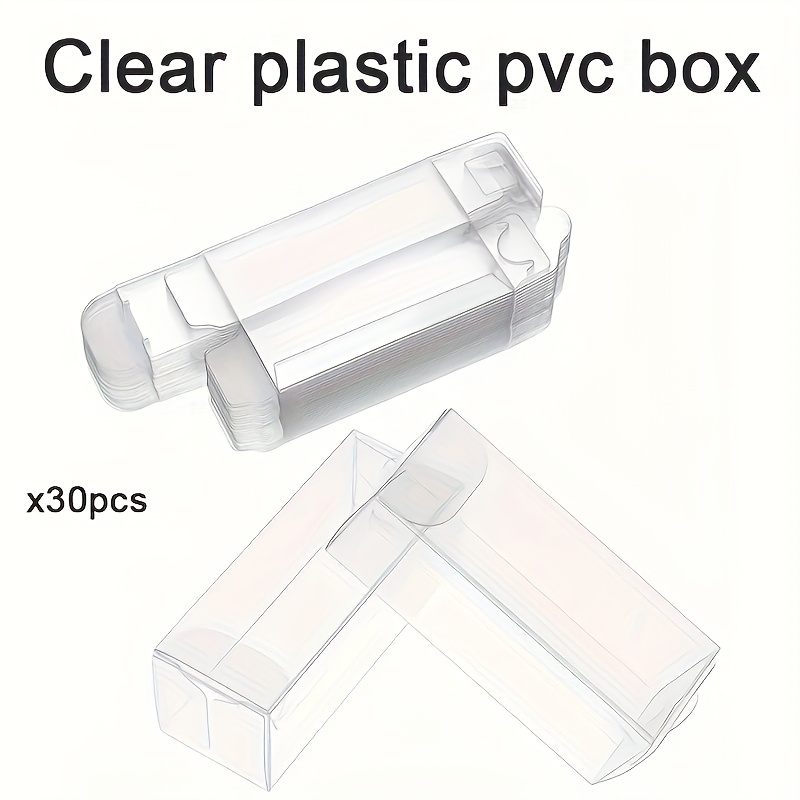 

30pcs Clear Pvc Gift Boxes - 3.54" Rectangular Favor Cases For Weddings, Parties & More