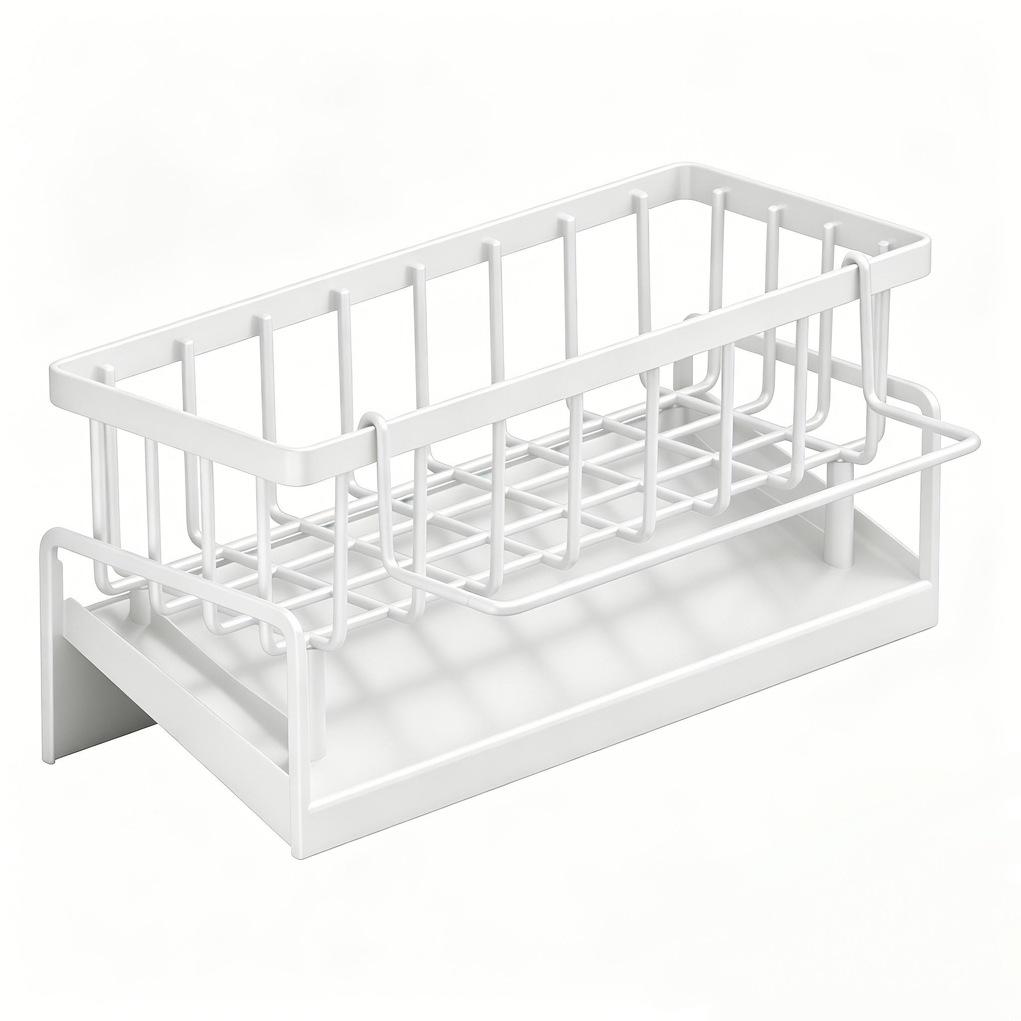 Multi-Functional Kitchen Sink Organizer with Towel Rack