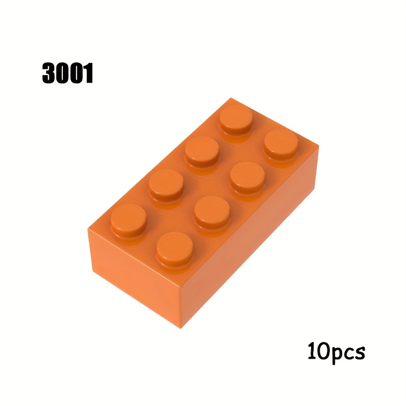 10pcs 2x4 Base Brick Set 3001 for MOC Building Blocks