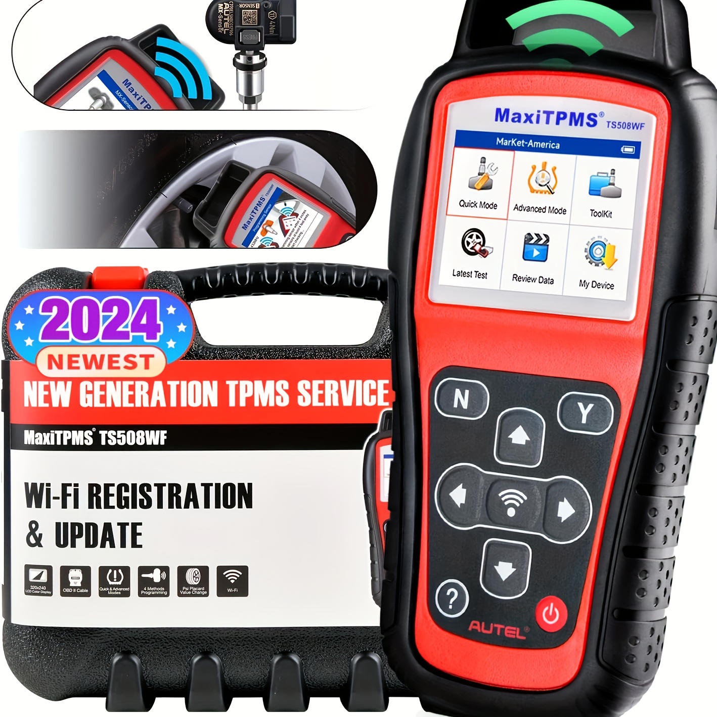 

Autel Ts508wf Programming Tool, 2024 Upgraded Of Ts508 For Mx- (315/433 Mhz) / All , Tool /clear , (upgraded Of Ts408/501)