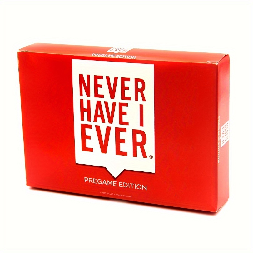 

never Have I Ever" Pregame Edition Card Game Set, Fun Party Night Games For Adults, 3+ Players