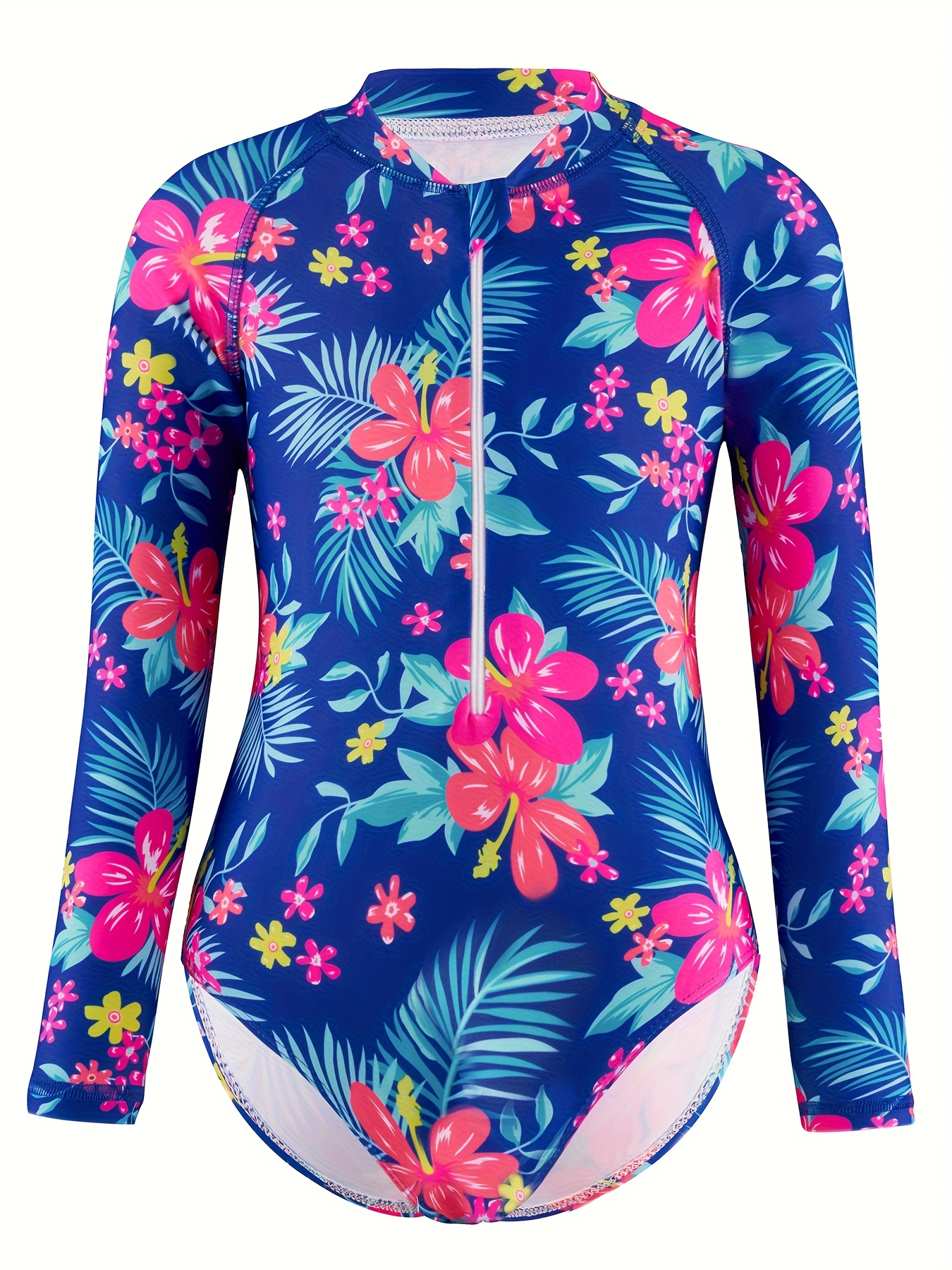 BlueY Mädchen Badeanzug Mit Blumenmuster – Für Sommer, Pool & Strand, In Größen 3–6 Jahre