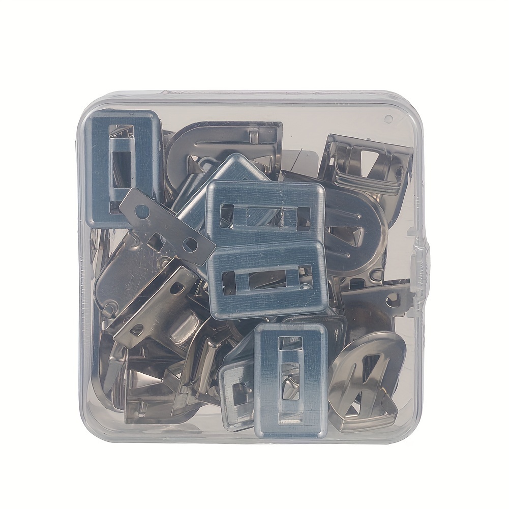 10 Sets Of Iron Wallets With Kits, White Bag Lock Decorative Buckles, Suitable For Making Crossbody Bag And Luggage Locks, Diy Wallet Making