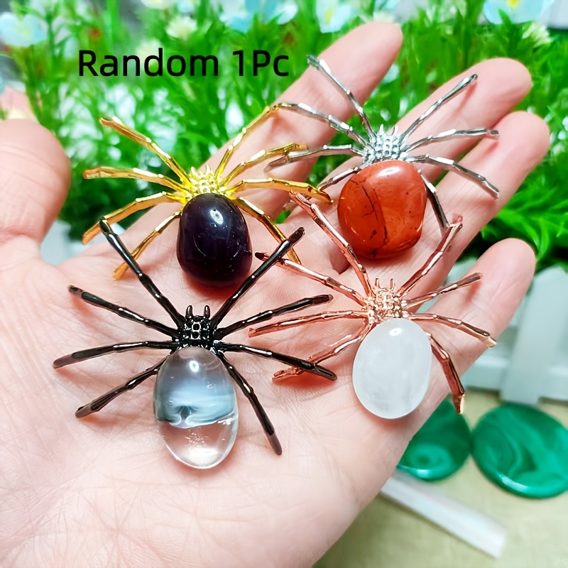 Image of Funaya 1pc Of A -shaped Natural Crystal Rolling Ornament For The Carnival. A Halloween Prop, Decoration Item, Crystal Handicraft, And A Gift.